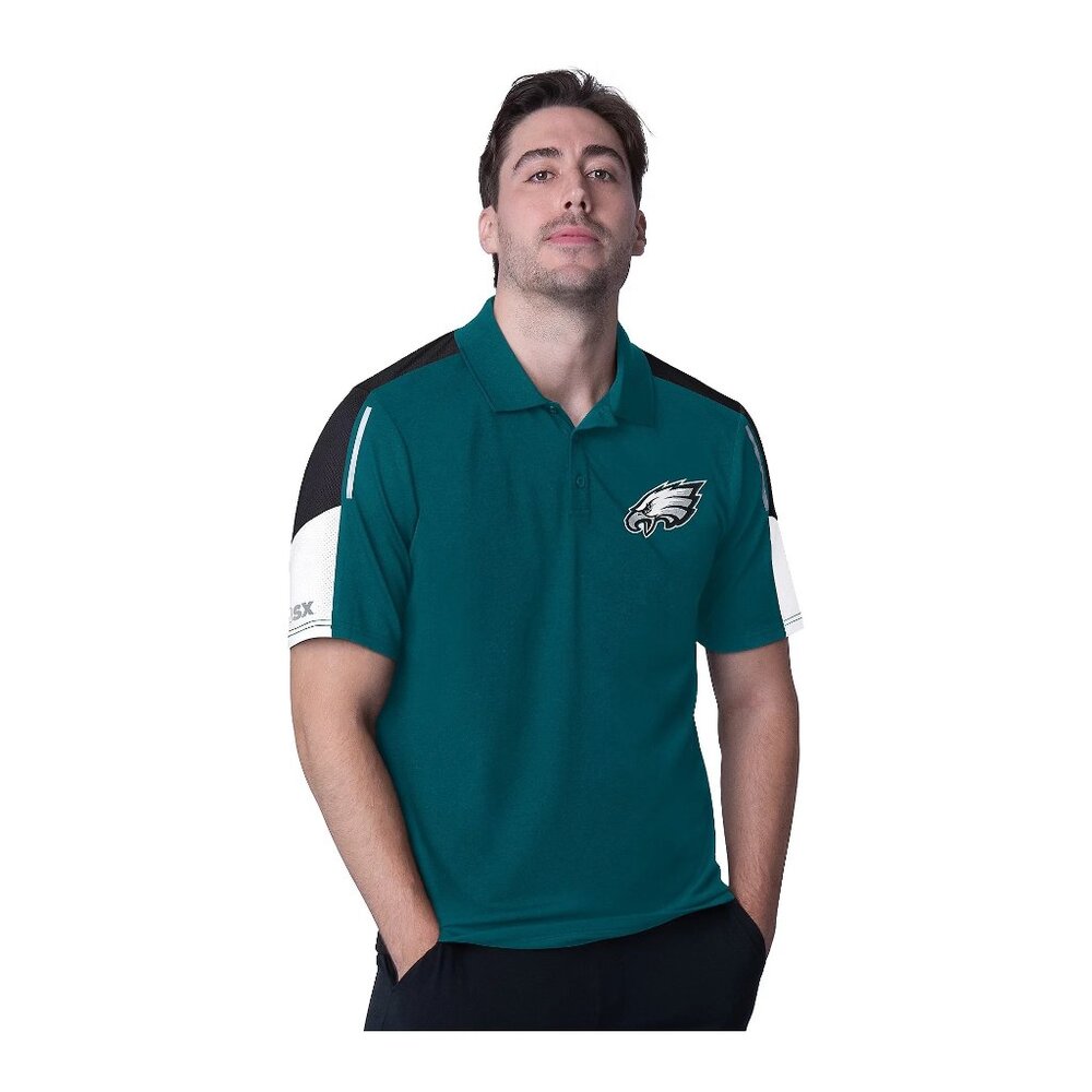 MSX by Michael Strahan for NFL Mens Relay Polo Size 3XL Short Sleeve Eagles NEW